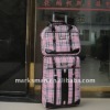 tartan check trolley luggage bag export