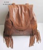 tassel accented handbag