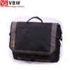 tear-resistant 15 inch black nylon laptop messenger