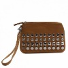 the drew studded wristlet bag