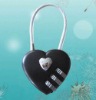 the heart luggage lock