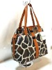 the high quality last design leopard leather lady bags