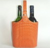 the new design leather wine carrying cases for two pics