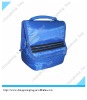 top and side zipper lunch bag with handle