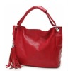 top design lady's beautiful real leather handbag