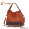 top fashionn lady PU handle and aslant handbag