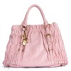 totally new sheepskin pink ladies handbag