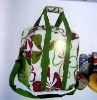 tote cooler bag with flower print