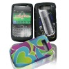 touch feeling design combo case for blackberry 9700/9780