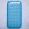 tpu blue check grain mobile phone case for iphone 3g