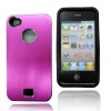 tpu case with metal for iphone 4g 10 colors cd style
