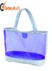 transparent clear PVC lady handbag