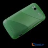 transparent green TPU mobile phone case, phone case