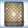 transparent gridding case for ipad/silicone case for i pad