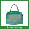 transparent zipper clear PVC bag