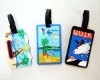 traval 3D soft PVC luggage tag