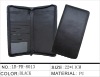 travel passport holder- black pu
