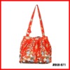 trendy fabric fashion red handbag women