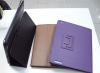 trendy folio leather case for IPAD 2 with straw mat design