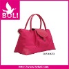 trendy nylon fashion handbag with crocodile PVC leather handle