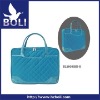 trendy nylon laptop bag with PVC handle