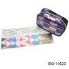 trendy purple sequins clutch wallet