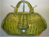 trendy snakeskin fashion leather designer handbag