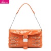 trendy vintage fashion pu women handbag