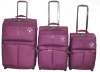 trolley luggage sets with match color wheel and trolley