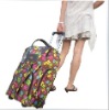 trolly wheels luggage bag for ladies/traveling bag/hand bag/shoulder bag
