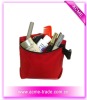 two compartment cosmetic bag