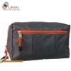 two compartment cosmetic bag