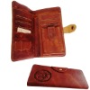 unique mens cowhide long wallet