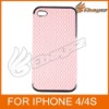 v-Free Shipping New Designed Shiny Pink Diamond Pattern Image Cloth Case With Bumper Frame Around For iPhone 4/4S LF-0395