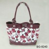 various colors new arrival  charming printing flower PVC handbag