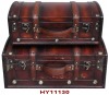 vintage wooden suitcase