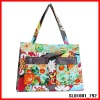 vogue PU canvas flowers lady laptop computer bag