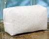 waffle weave cotton cosmetic bag
