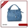 wash pu bags with stamp letters and zipper(DA1055)