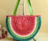 watermelon popular straw bag colorful lady beach bag