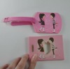 wedding pink gifts soft pvc luggage tag