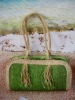 wheat straw handbag