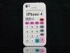 white Calculator Silicone Soft Case Cover Suitable for iPhone 4 4S