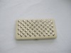white PU wallet with nail cover
