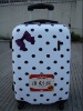 white color+black dot LF8034 -24'' pc/abs trolley beauty case