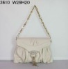 white colour french leather handbags