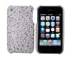 white for iphone 3gs flowers leather case