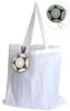 white fotball folding cheap gift bags