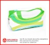 white&green nylon promotional cosmetic pouch