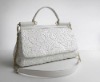 white leather handbags